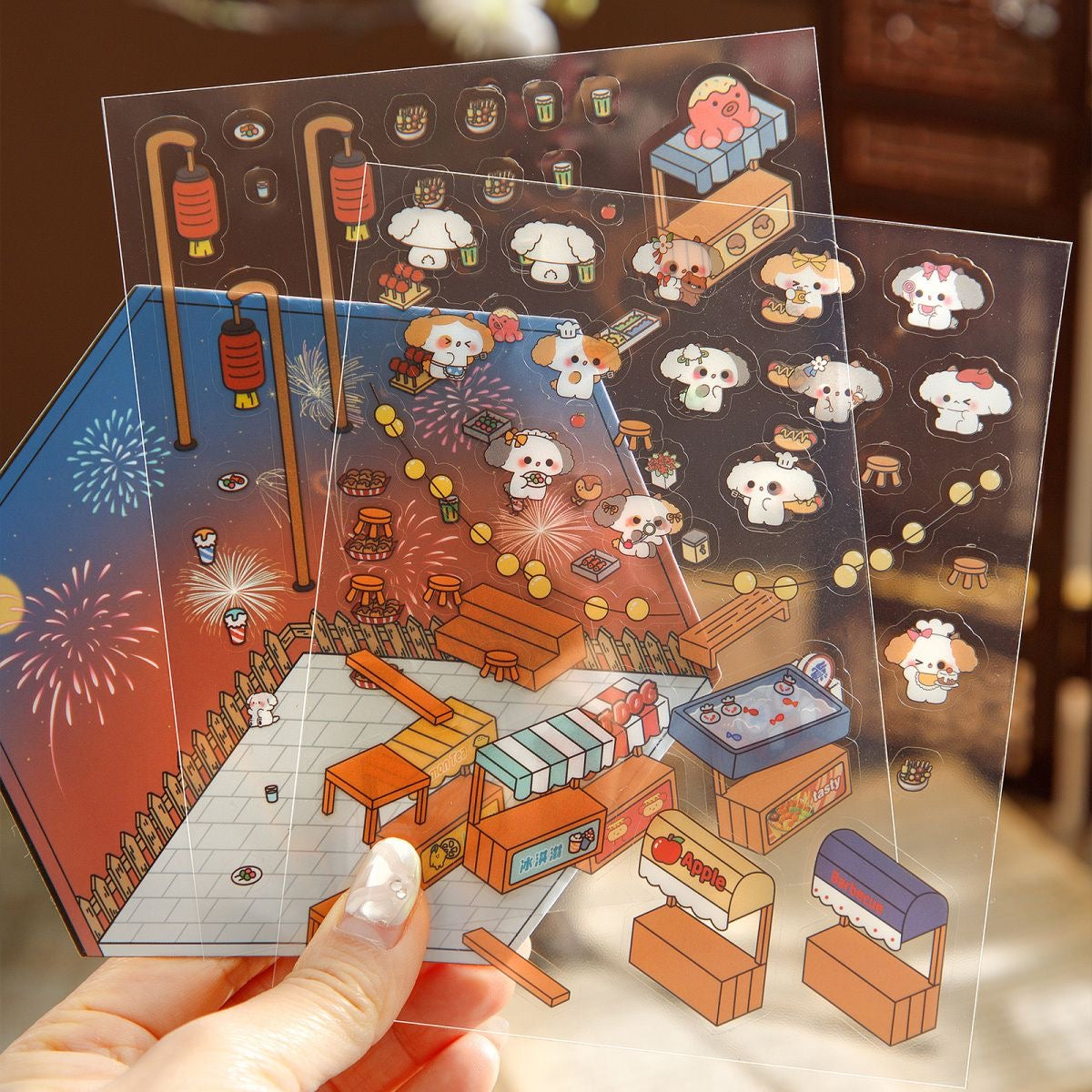 D-02 Mini World 3D Stickers