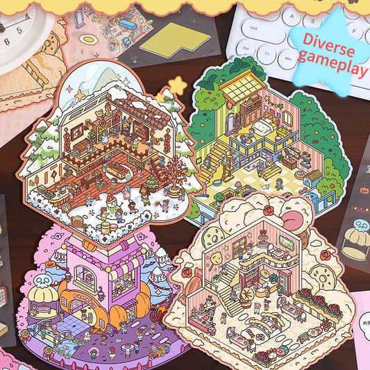 D-02 Mini World 3D Stickers