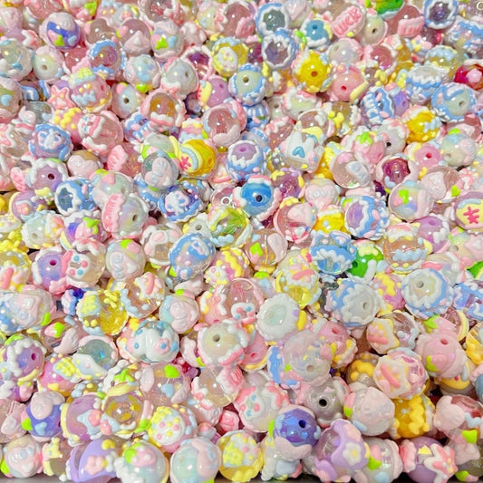 D-13 Hand-painted beads